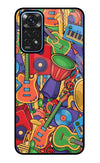 Music Instrument Doodle Redmi Note 11/11S Glass Case