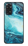 Blue Glitter Marble Redmi Note 11/11S Glass Case