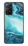 Blue Glitter Marble Redmi Note 11 Pro Glass Case