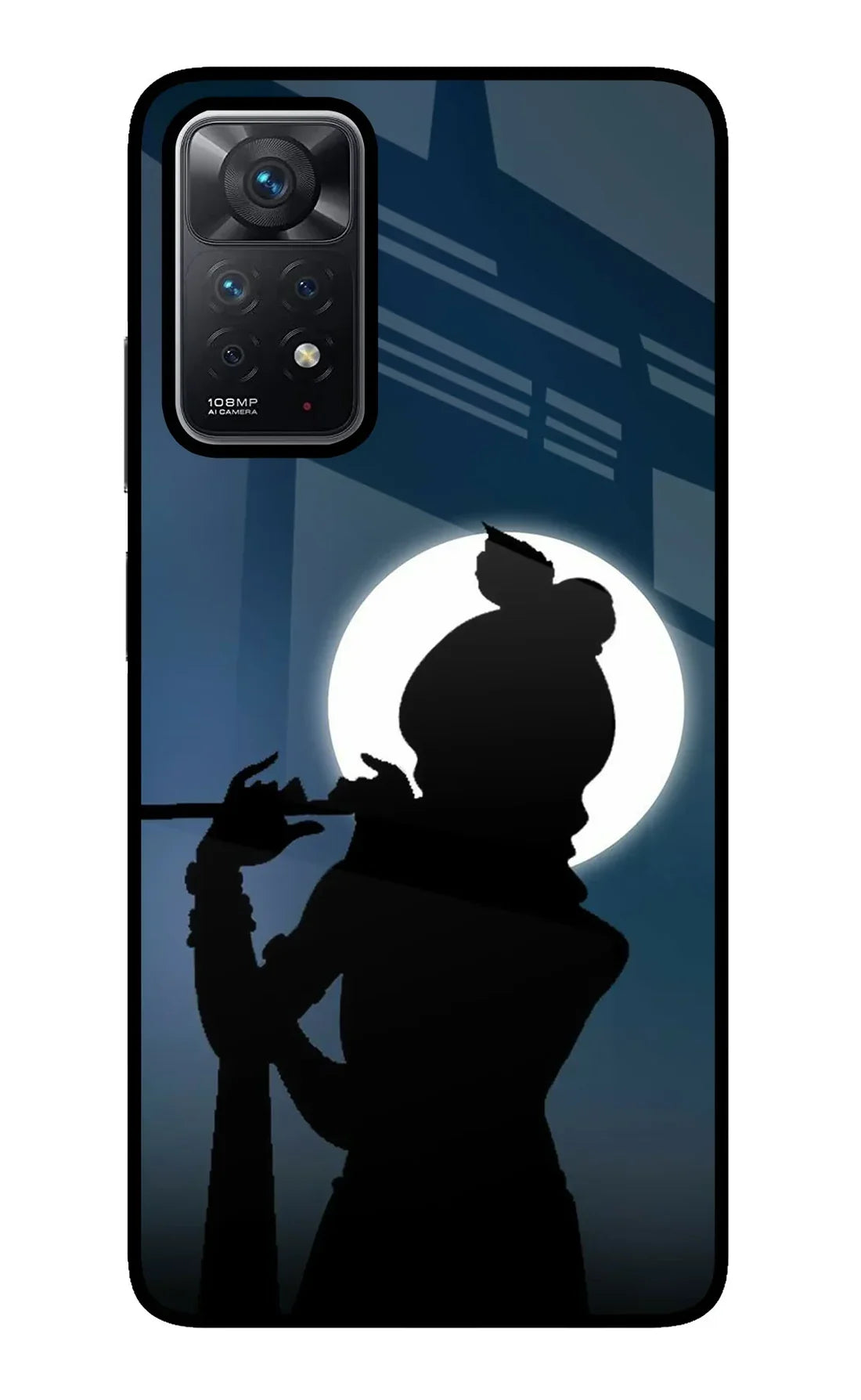 Shri Krishna Silhouette Redmi Note 11 Pro Back cover