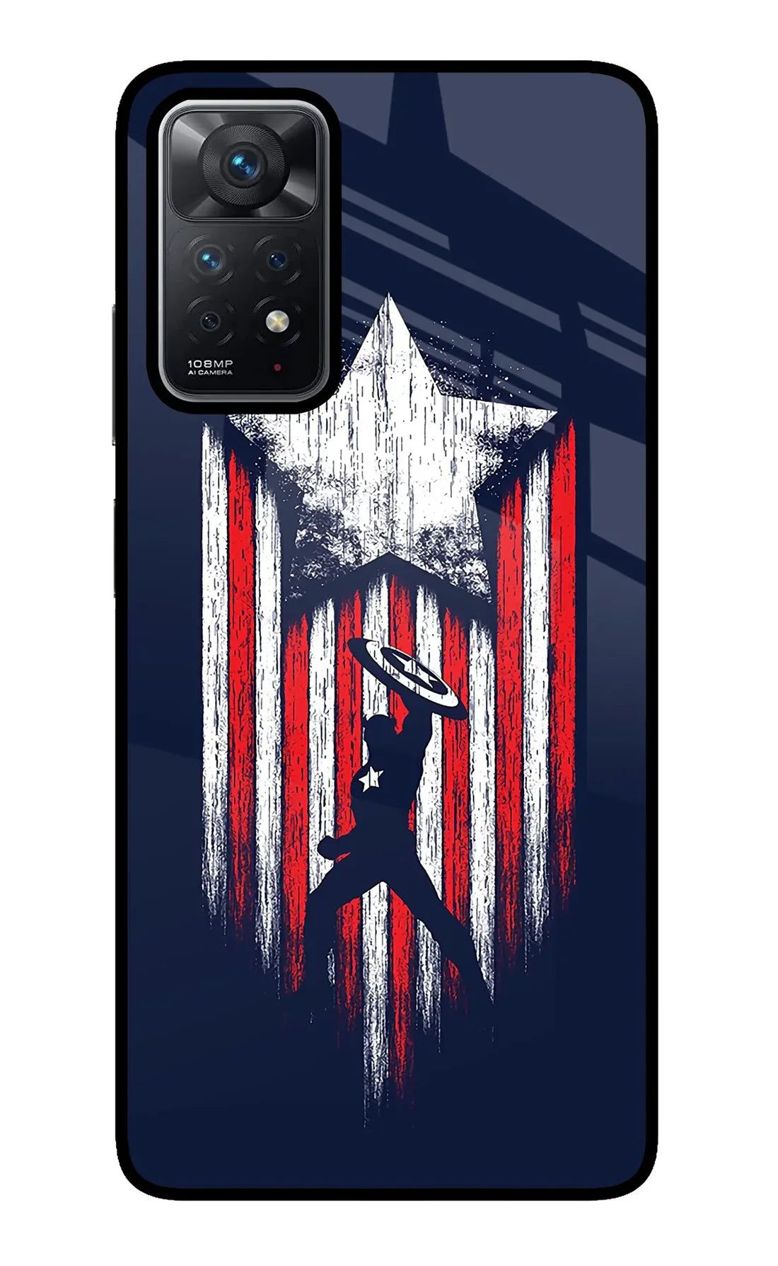 Captain America Marvel Art Redmi Note 11 Pro +  Back cover