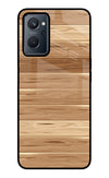 Wooden Vector Realme 9i 4G Glass Case