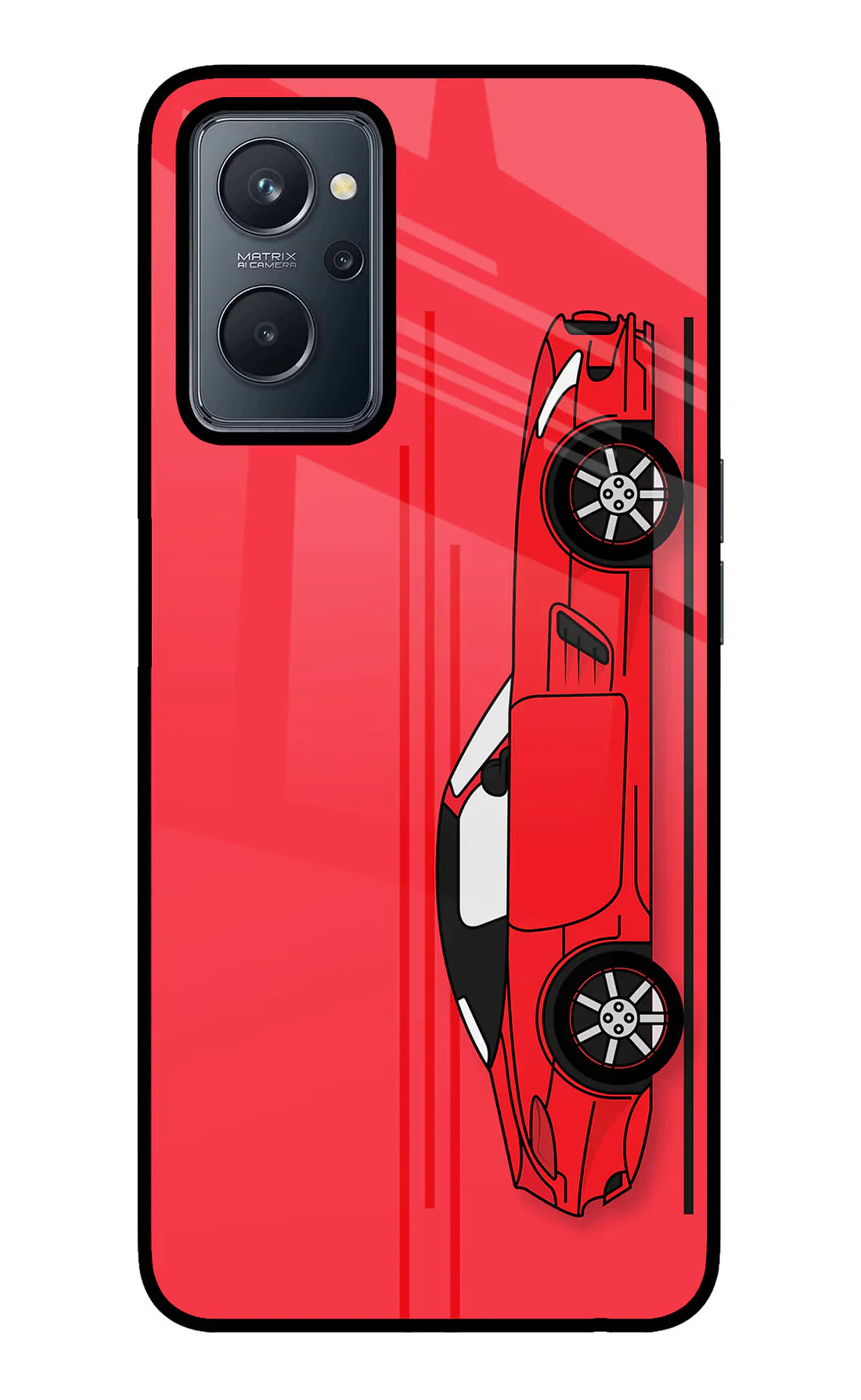 Red Velocity Realme 9i 4G Back cover
