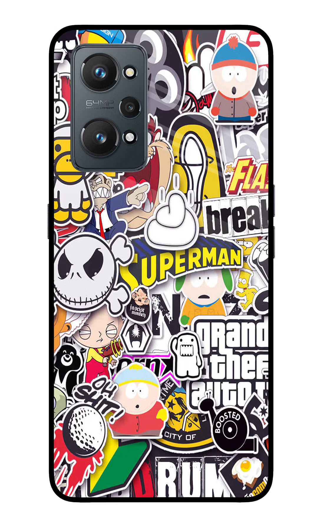 Sticker Bomb Realme GT2 5G Back cover