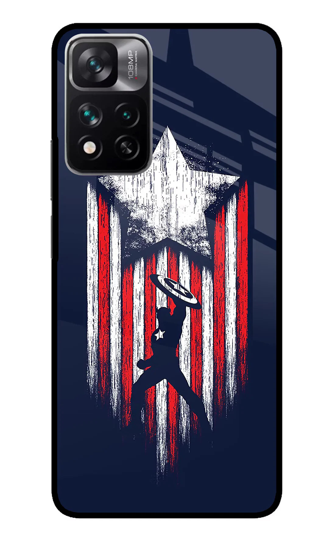 Captain America Marvel Art Mi 11i 5G/11i 5G Hypercharge Back cover