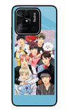 BTS with animals Redmi 10/10 Power Glass Case