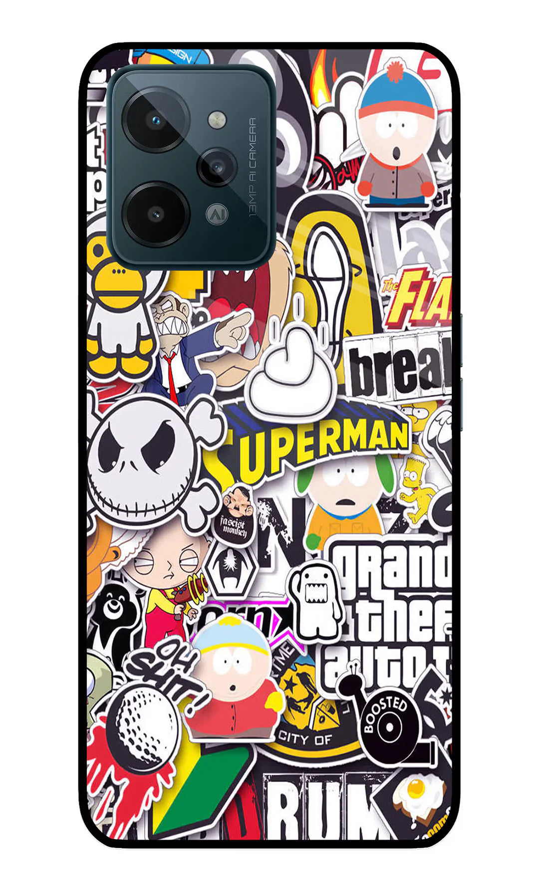 Sticker Bomb Realme C31 Back cover