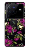 Flowers Vivo X80 Pro Glass Case