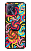 Spiral Pattern Realme C35 Glass Case