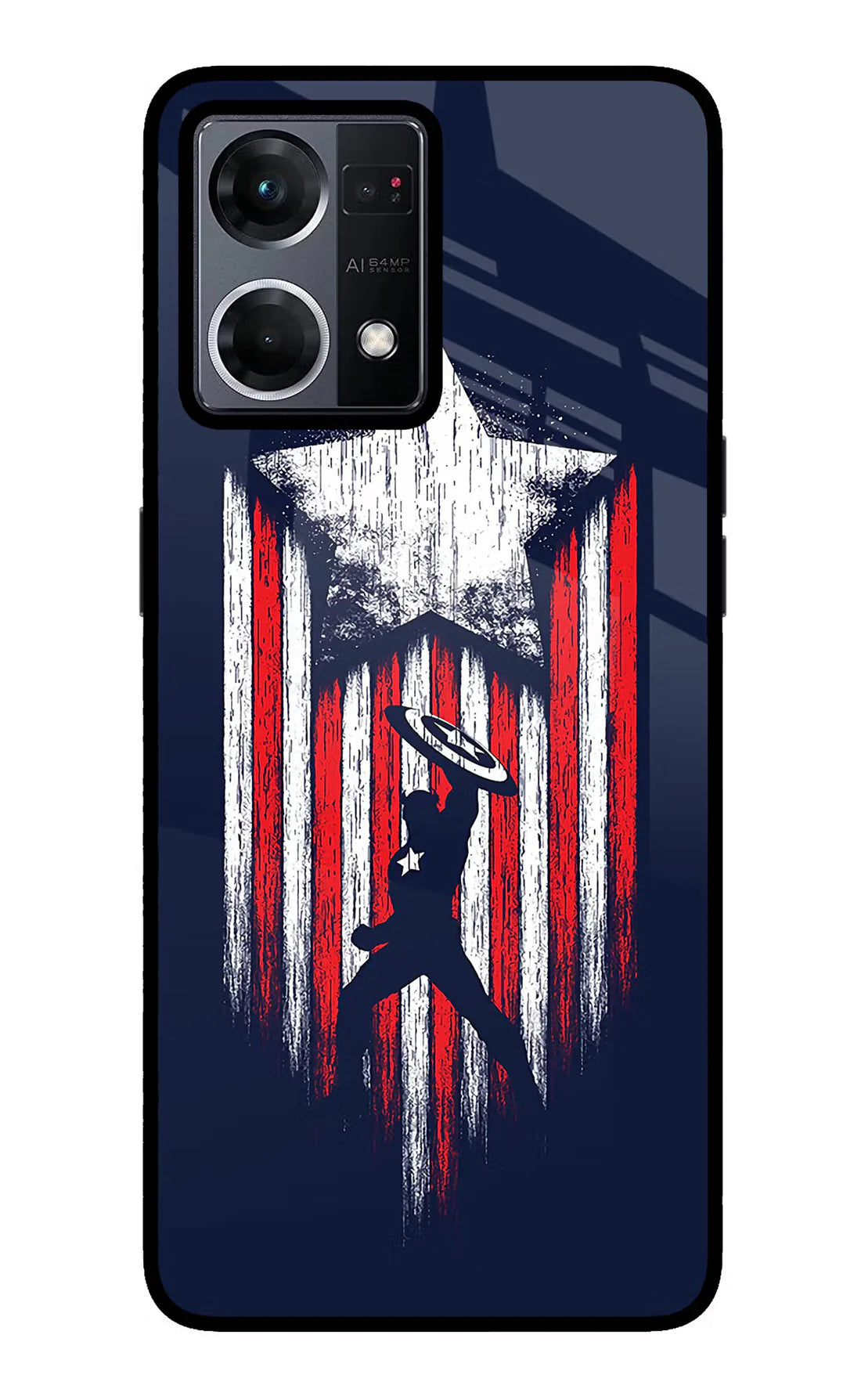 Captain America Marvel Art Oppo F21 Pro 4G Back cover