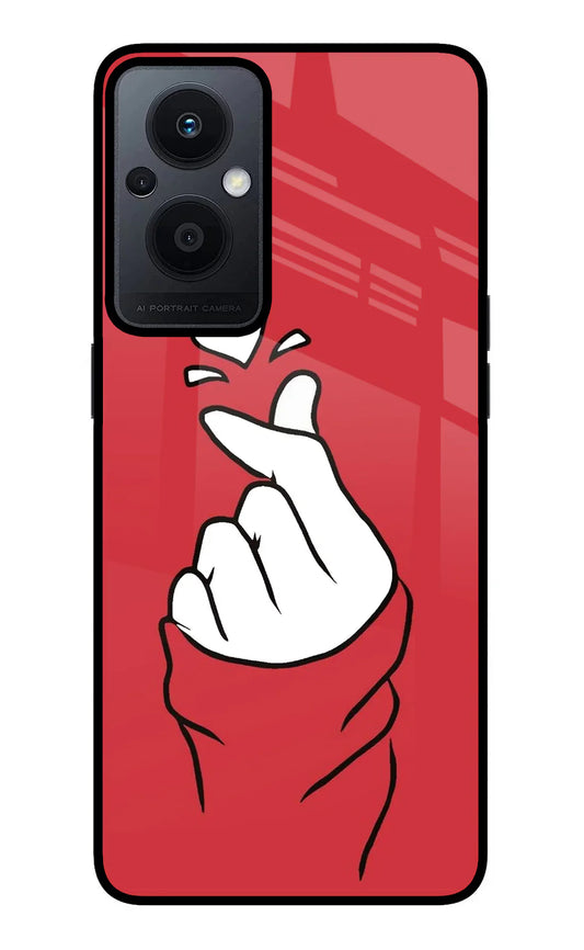 Korean Love Sign Oppo F21 Pro 5G Back cover