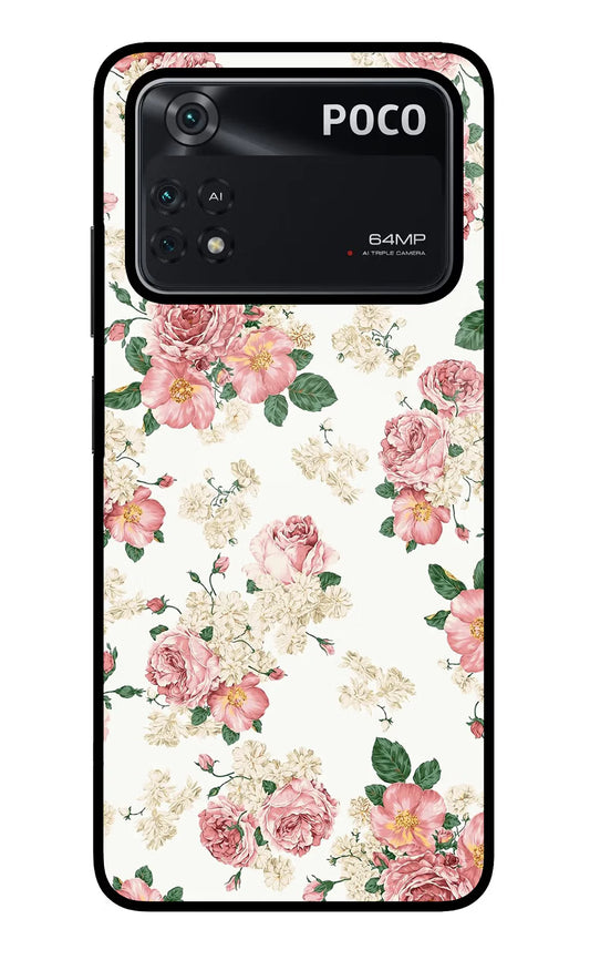 Flowers Poco M4 Pro 4G Back cover