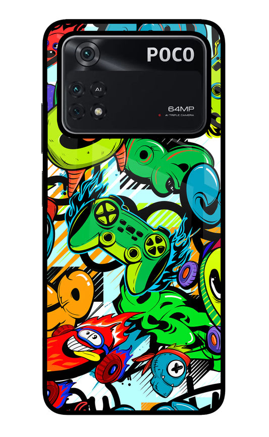 Game Doodle Poco M4 Pro 4G Back cover
