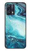 Blue Glitter Marble Realme 9 Pro 5G Glass Case