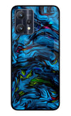 Dark Blue Abstract Realme 9 Pro 5G Glass Case