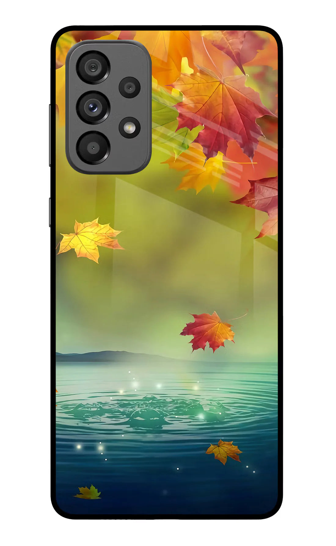 Flowers Samsung A73 5G Back cover