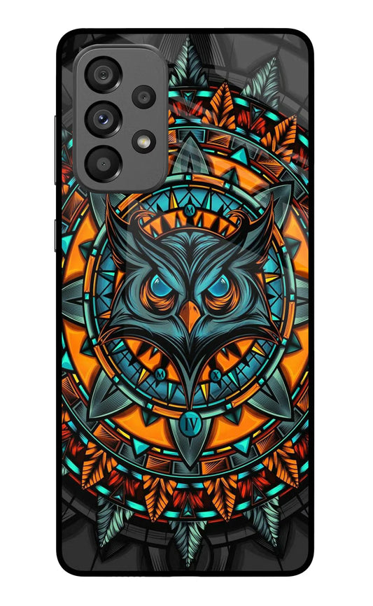 Angry Owl Art Samsung A73 5G Back cover