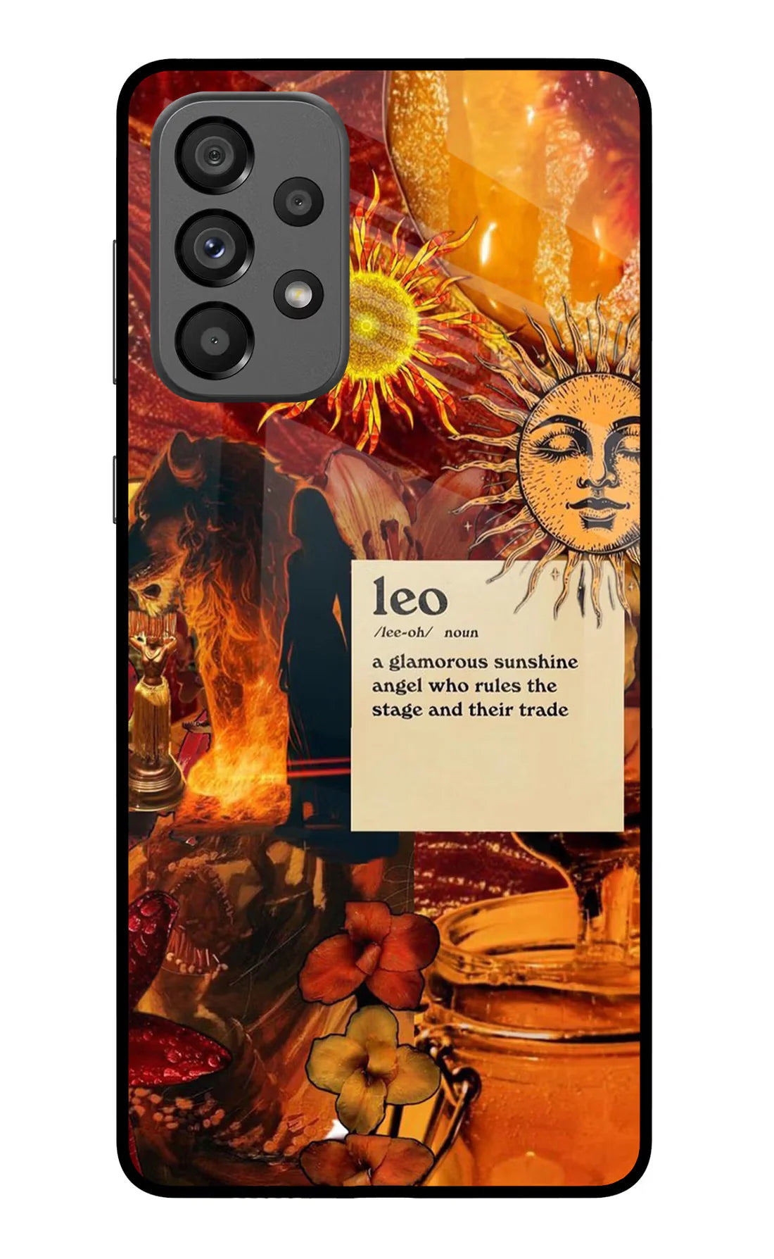 Leo Zodiac Samsung A73 5G Back cover