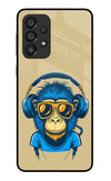 Monkey Headphone Samsung A33 5G Glass Case