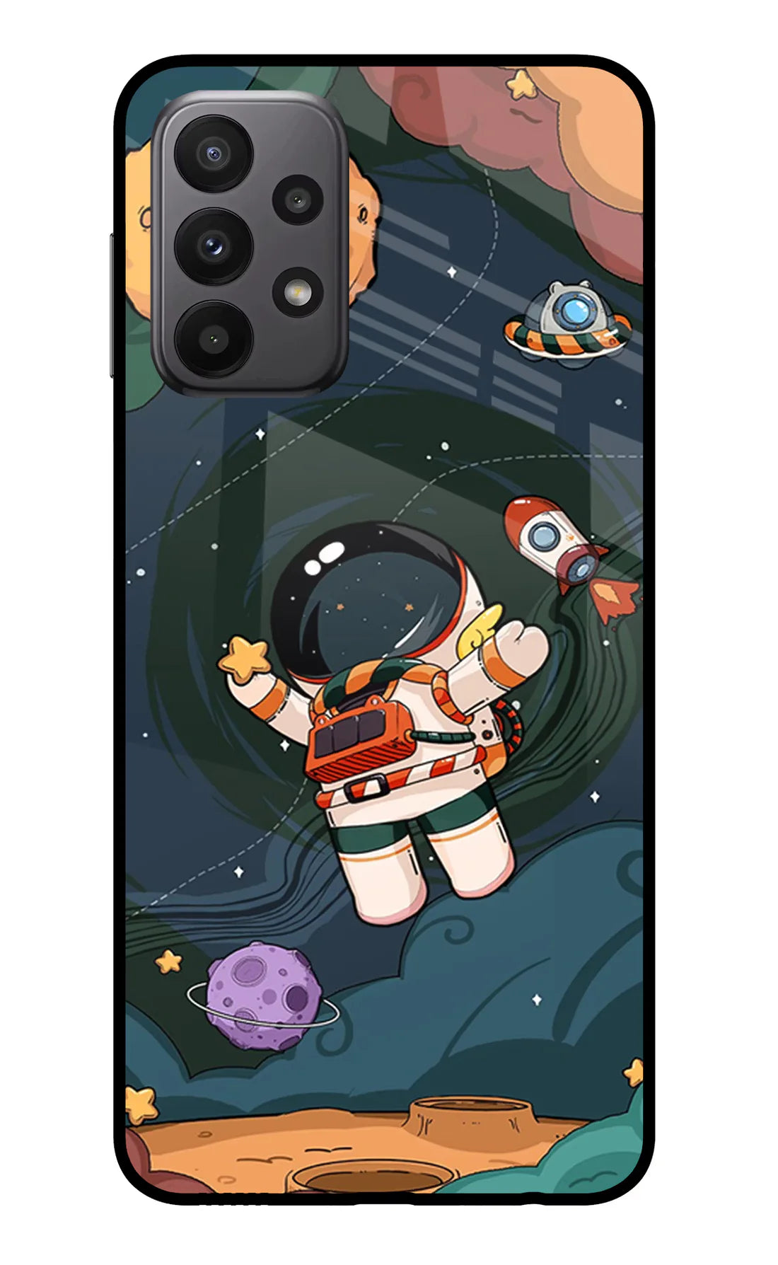 Cartoon Astronaut Samsung A23 5G Back cover