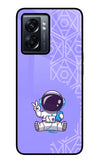 Cute Astronaut Chilling Oppo K10 5G Glass Case