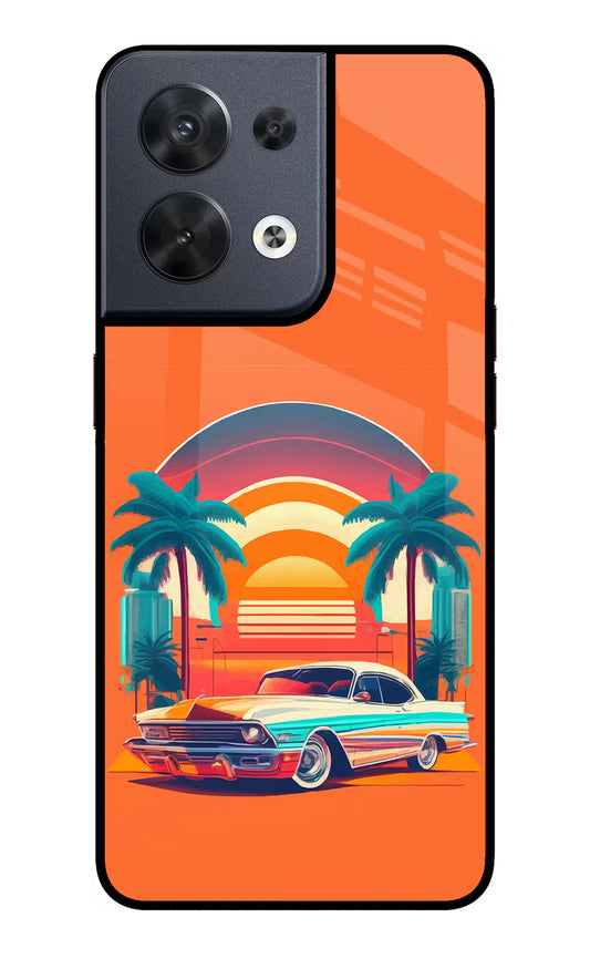 Palm Drive 80s Oppo Reno8 back cover