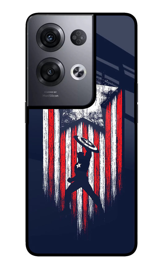 Captain America Marvel Art Oppo Reno8 Pro  back cover