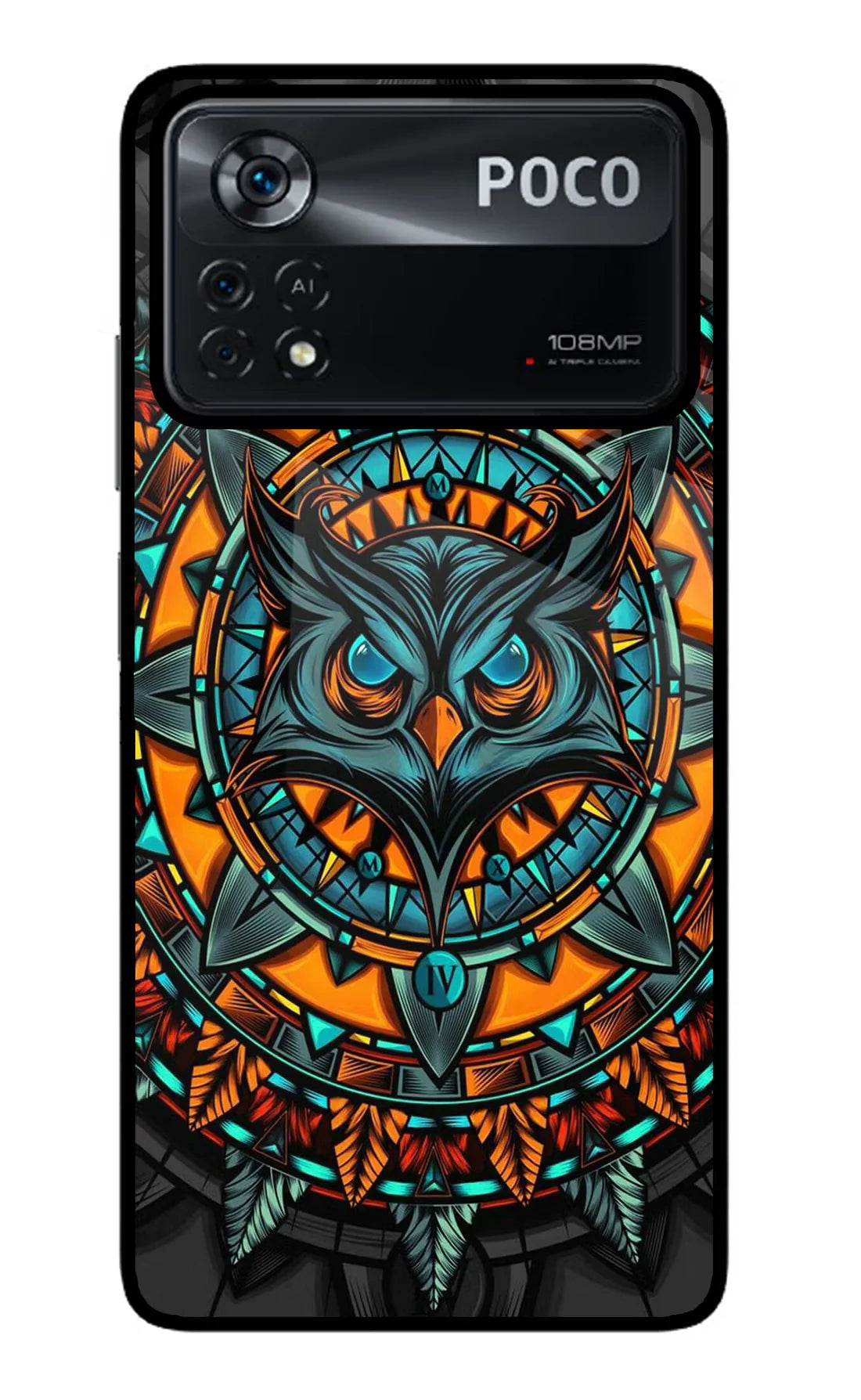 Angry Owl Art Poco X4 Pro Back cover