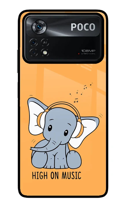 High On Music Poco X4 Pro Back Cover