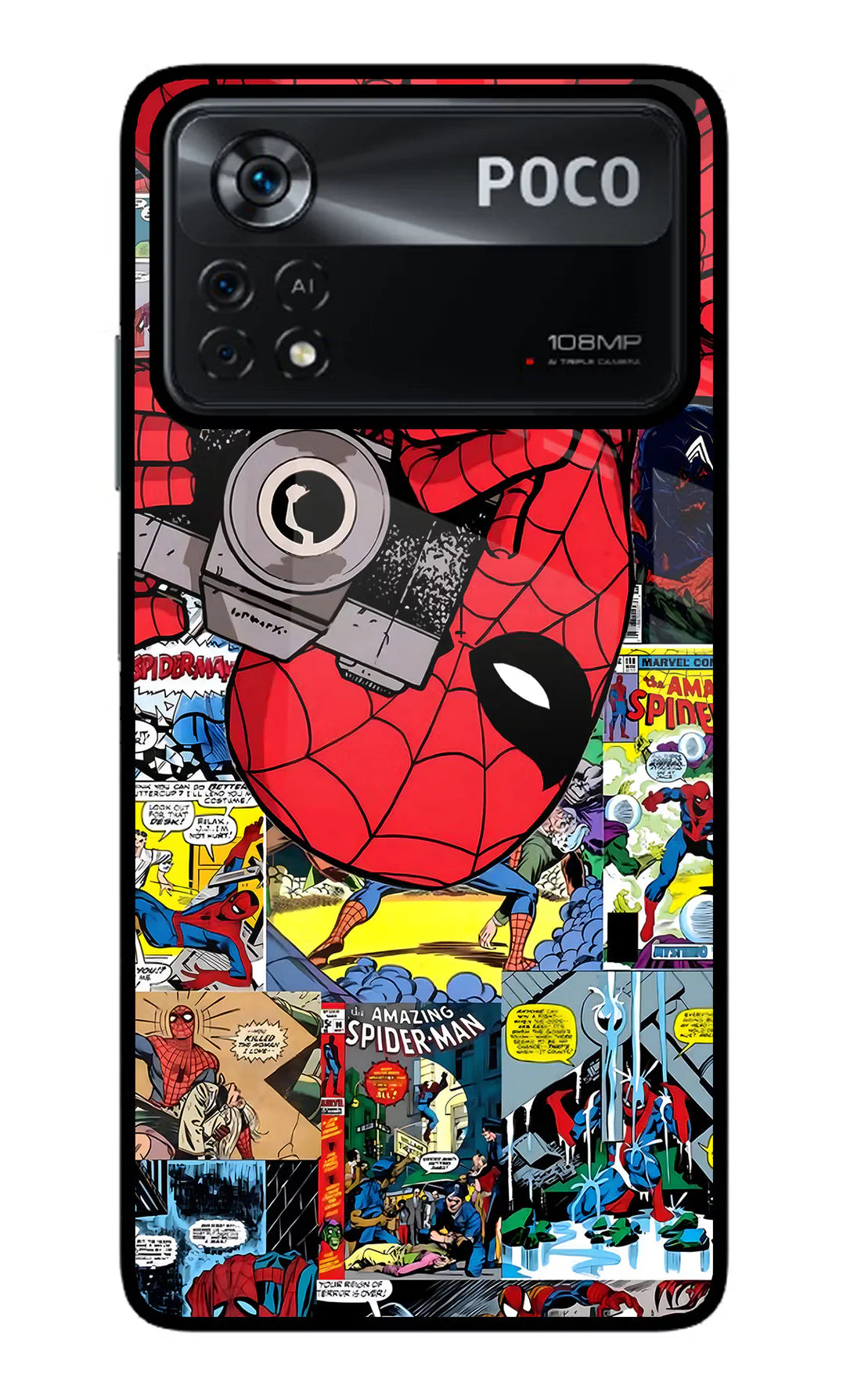Spider Man Poco X4 Pro Back cover