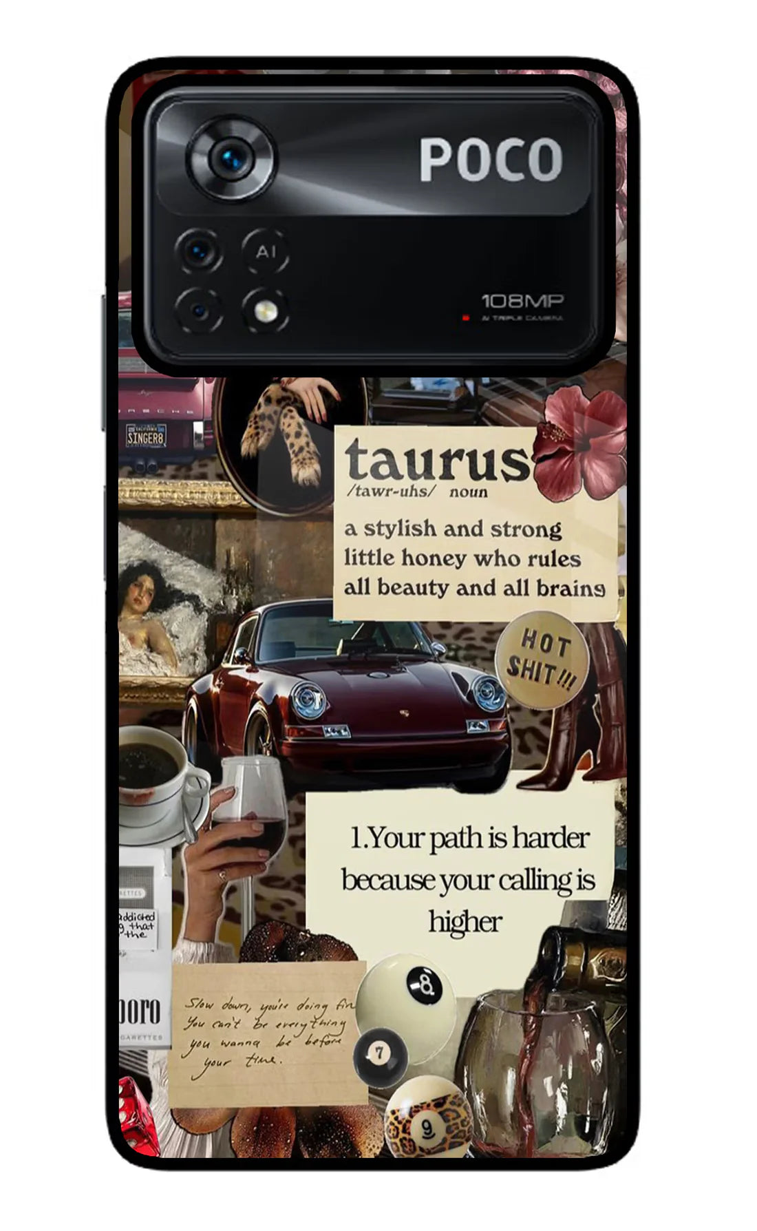 Taurus Zodiac Poco X4 Pro Back cover