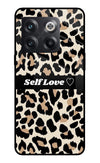 Leopard Print Self Love OnePlus 10T 5G Glass Case