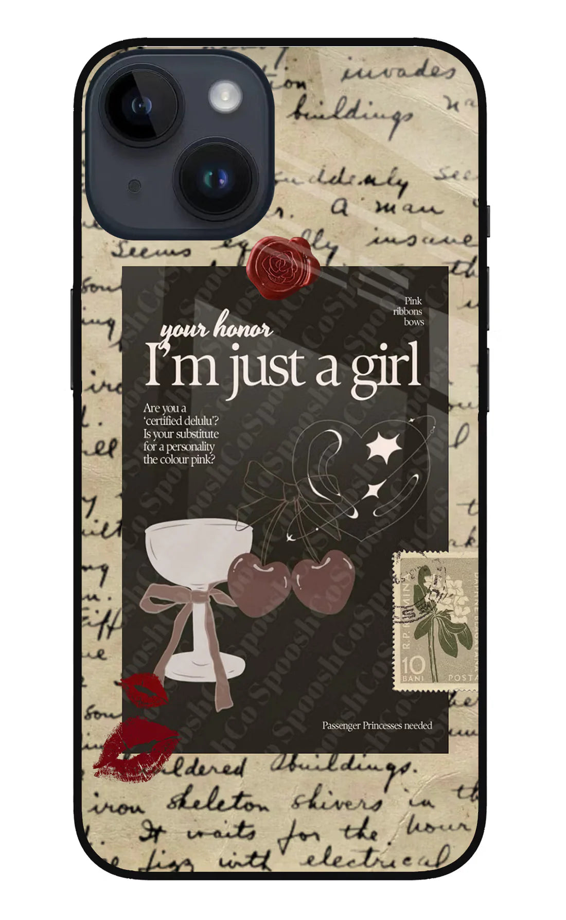 I am just a girl iPhone 14  Back Cover