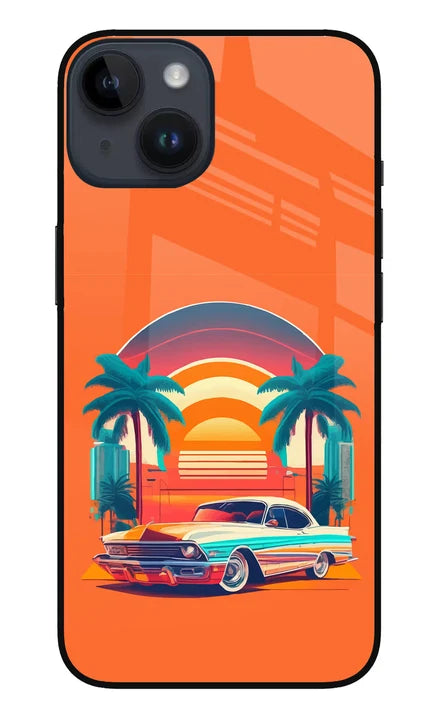Palm Drive 80s iPhone 14 Back Cover