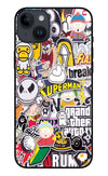 Sticker Bomb iPhone 14 Plus Glass Case