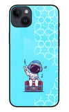 Cute Astronaut Chilling iPhone 14 Plus Glass Case