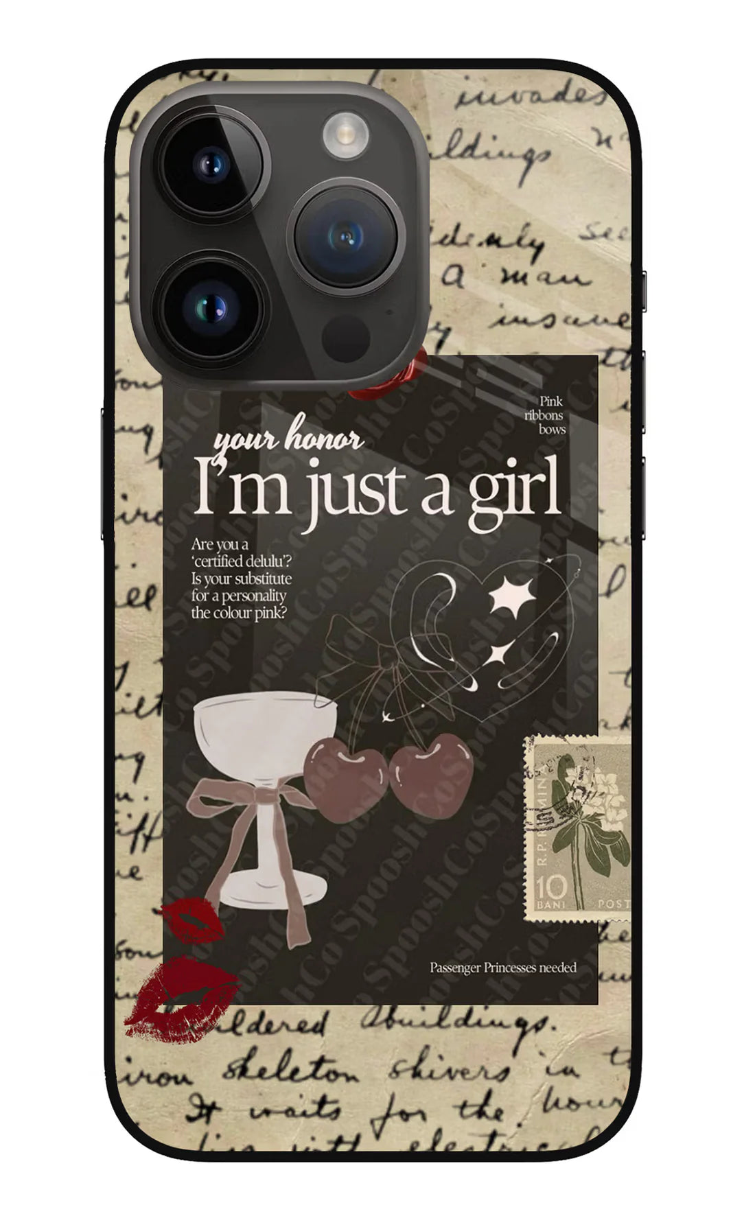 I am just a girl iPhone 14 Pro Back Cover