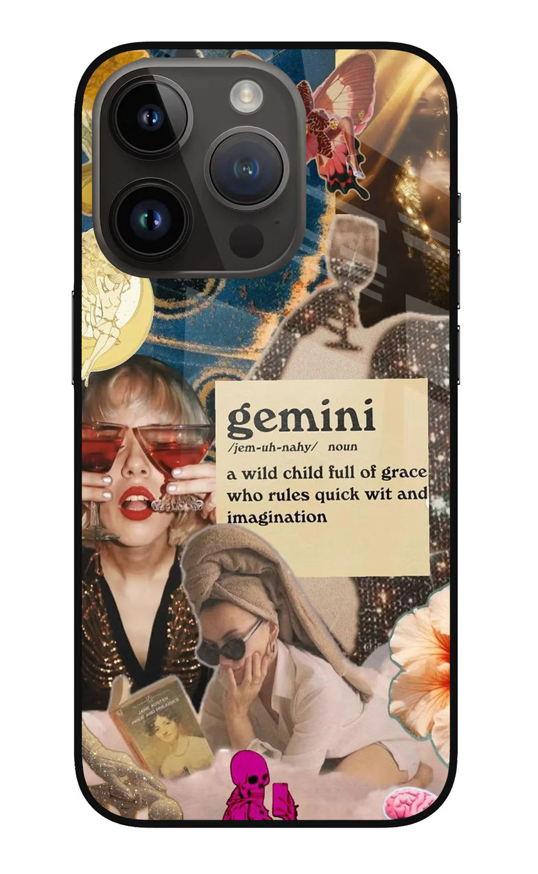 Gemini Zodiac iPhone 14 Pro Back cover