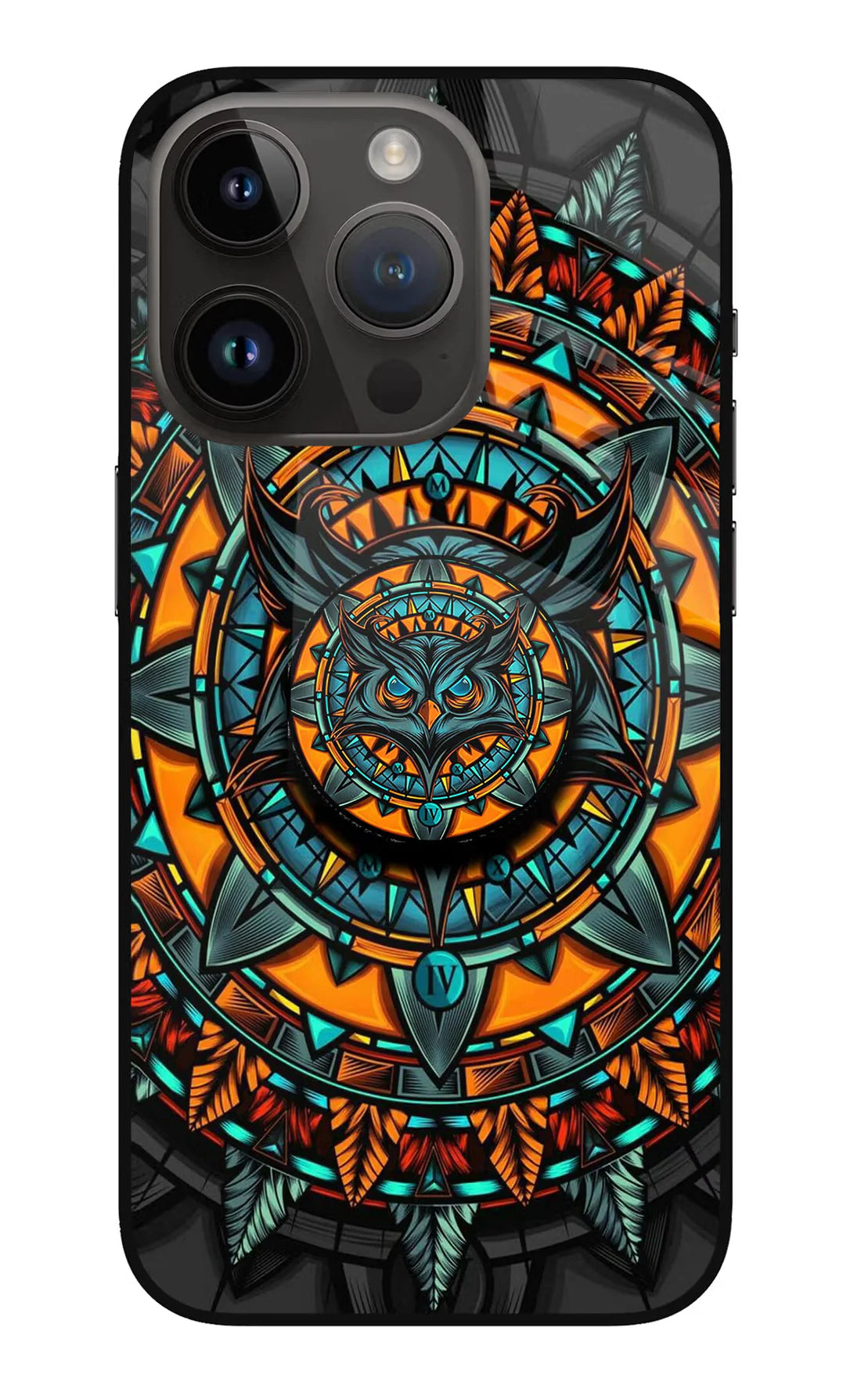 Angry Owl iPhone 14 Pro Back Cover
