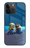 Minion Laughing iPhone 14 Pro Max Glass Case