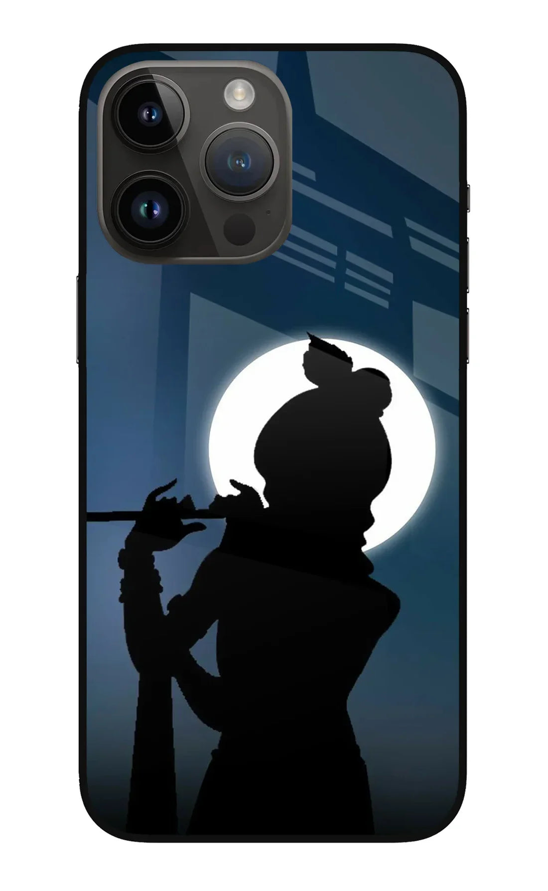 Shri Krishna Silhouette iPhone 14 Pro Max Back cover