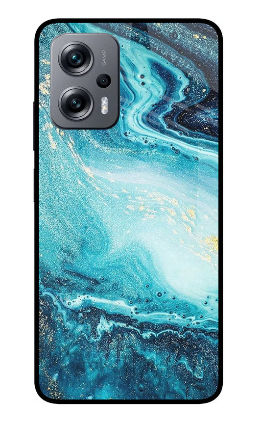 Blue Glitter Marble Redmi K50iBack cover