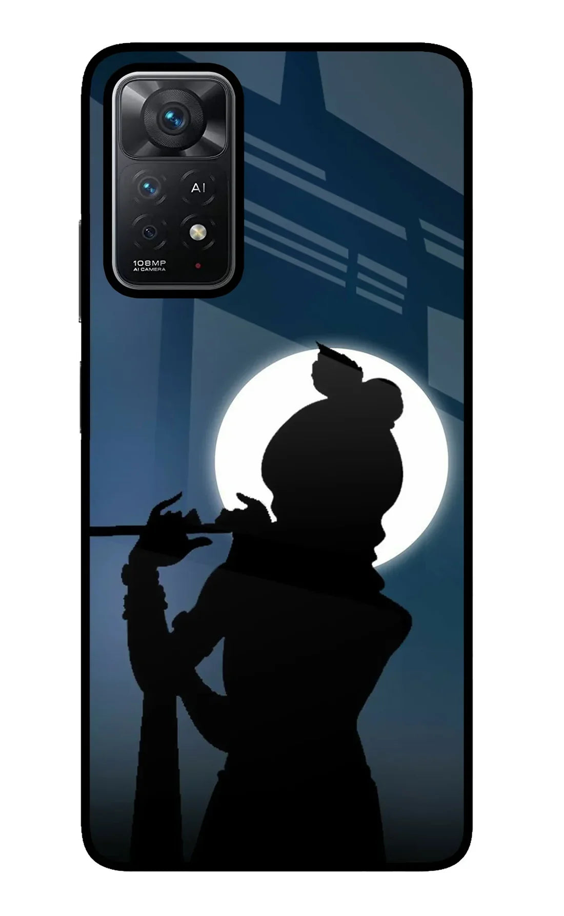 Shri Krishna Silhouette Redmi Note 11 Pro+ 5G Back cover