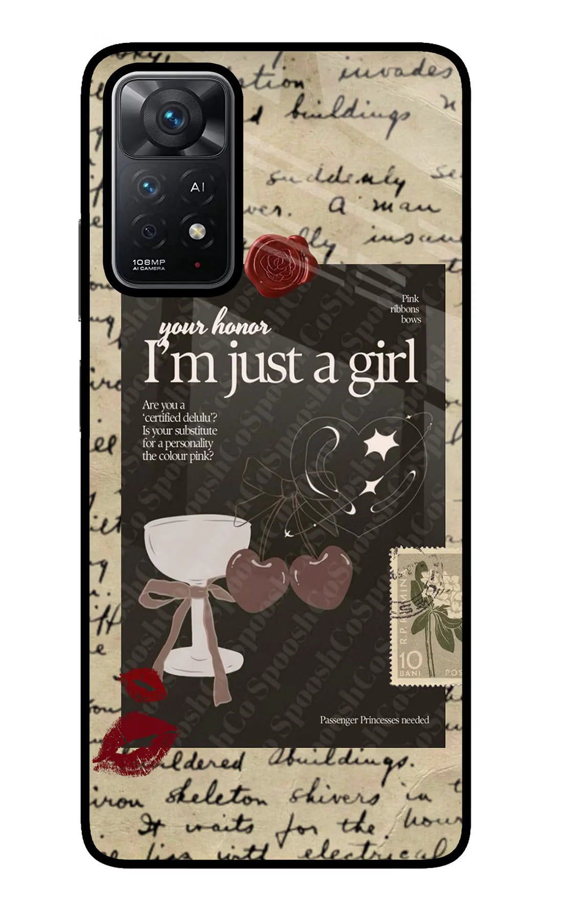I am just a girl Redmi Note 11 Pro+ 5G Back cover