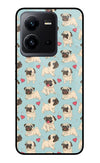 Pug Dog Vivo V25 5G Glass Case