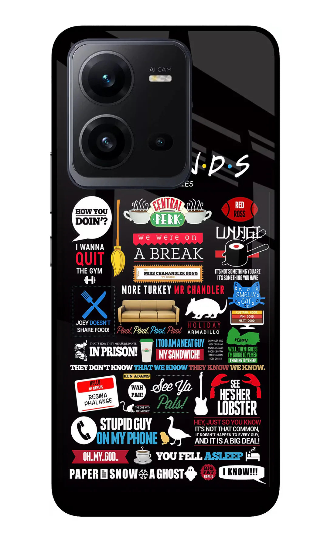 FRIENDS Vivo V25 5G Back cover