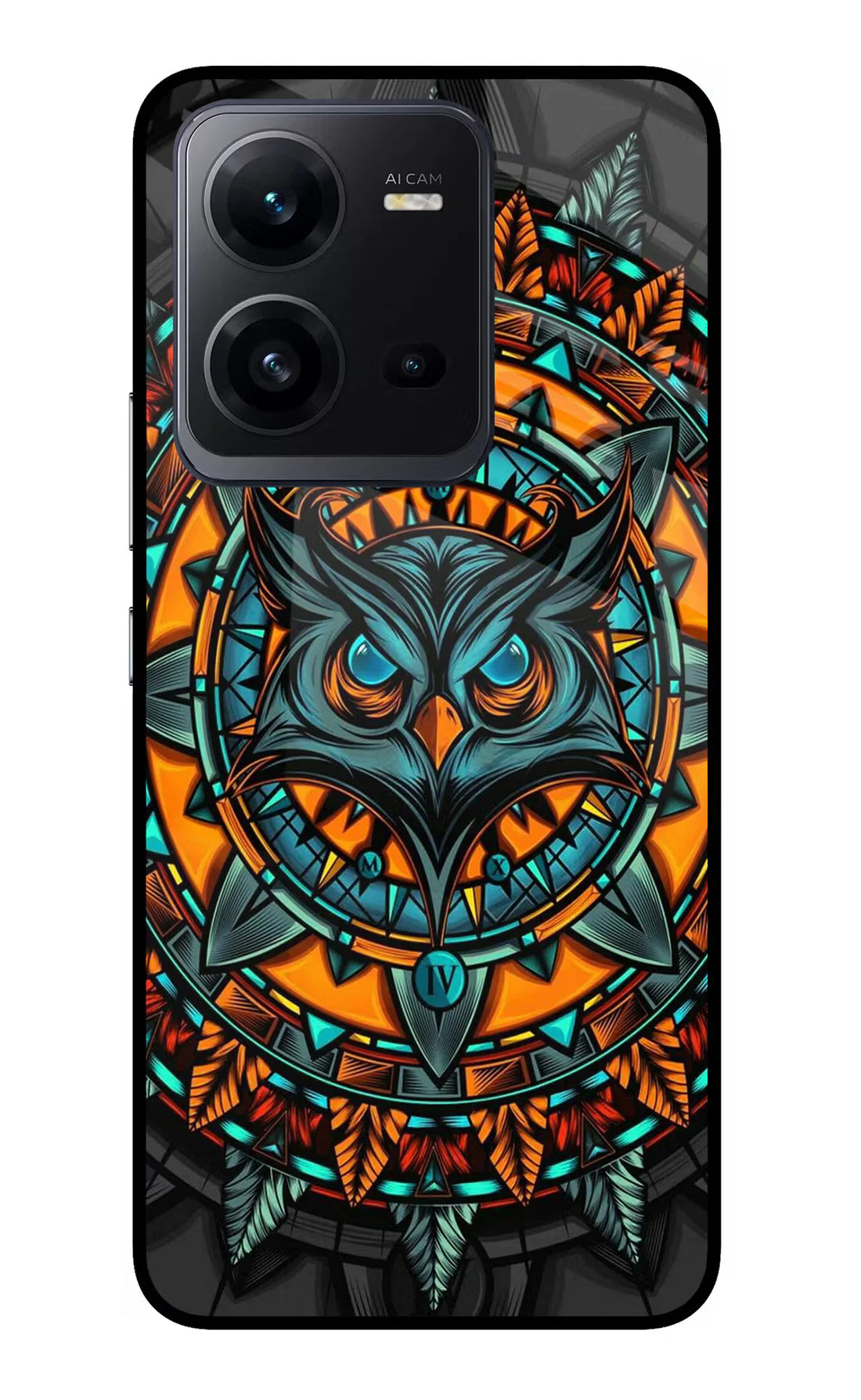 Angry Owl Art Vivo V25 5G Back cover