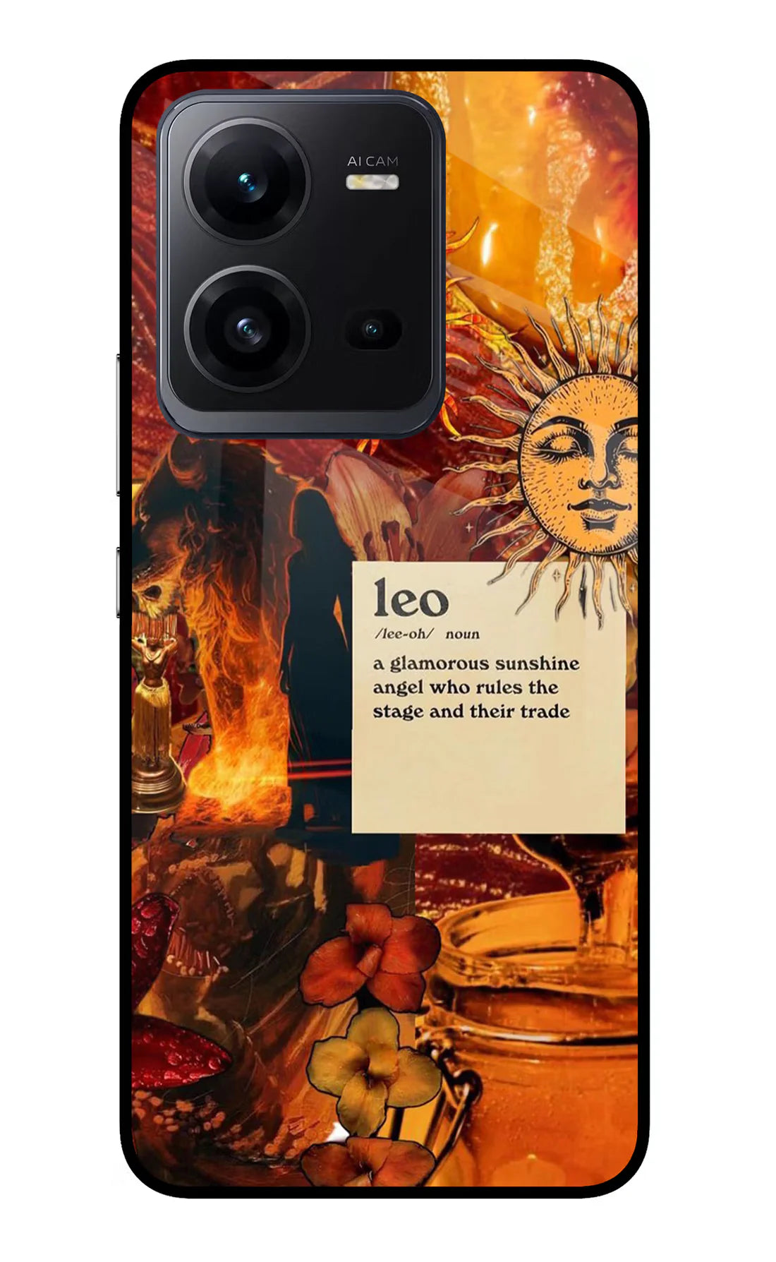 Leo Zodiac Vivo V25 5G Back cover