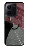 Leaf Pattern Vivo V25 5G Glass Case