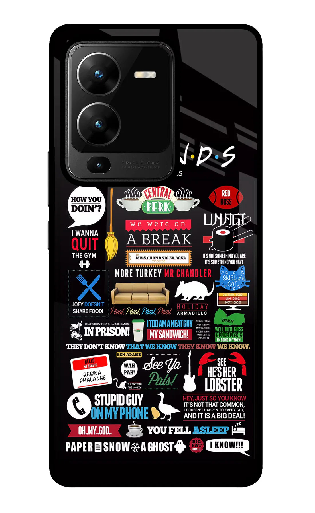 FRIENDS Vivo V25 Pro 5G Back cover